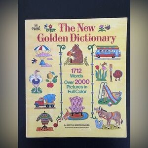 The New Golden Dictionary Book Bertha Morris Parker 1972 PB Golden Press